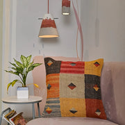 Multi-color Hand-made Jute Cushion Cover - SanskrutiHomes 