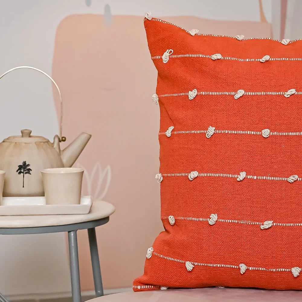 Handloom Pure Cotton Cushion Cover - SanskrutiHomes 