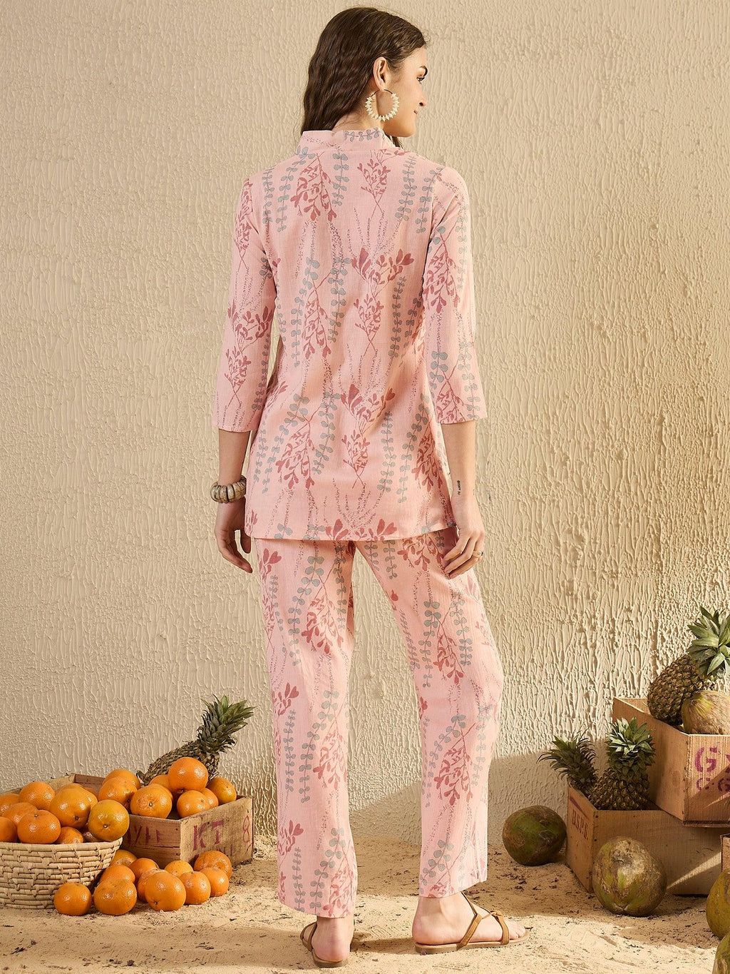 Pech Tropical Printed Co Ord Set - SanskrutiHomes 
