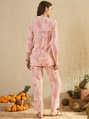 Pech Tropical Printed Co Ord Set - SanskrutiHomes 