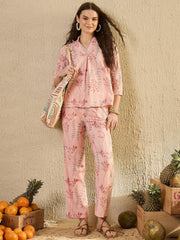 Pech Tropical Printed Co Ord Set - SanskrutiHomes 
