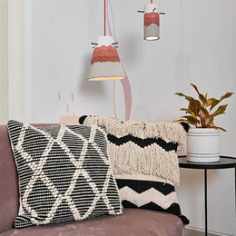 Bb Set Of 2 Hand-Weaved Cotton Cushion Covers