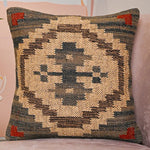 Morocco style Hand-made Jute Cushion Cover - SanskrutiHomes 