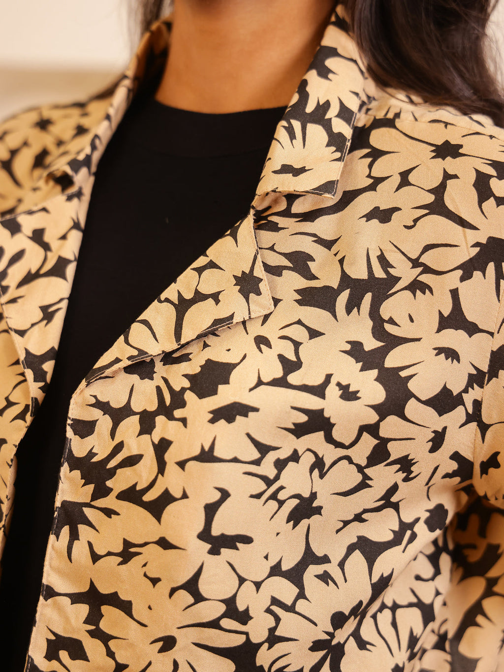 Black Viscose Rayon Round Neck Jump Suit for Women - SanskrutiHomes 