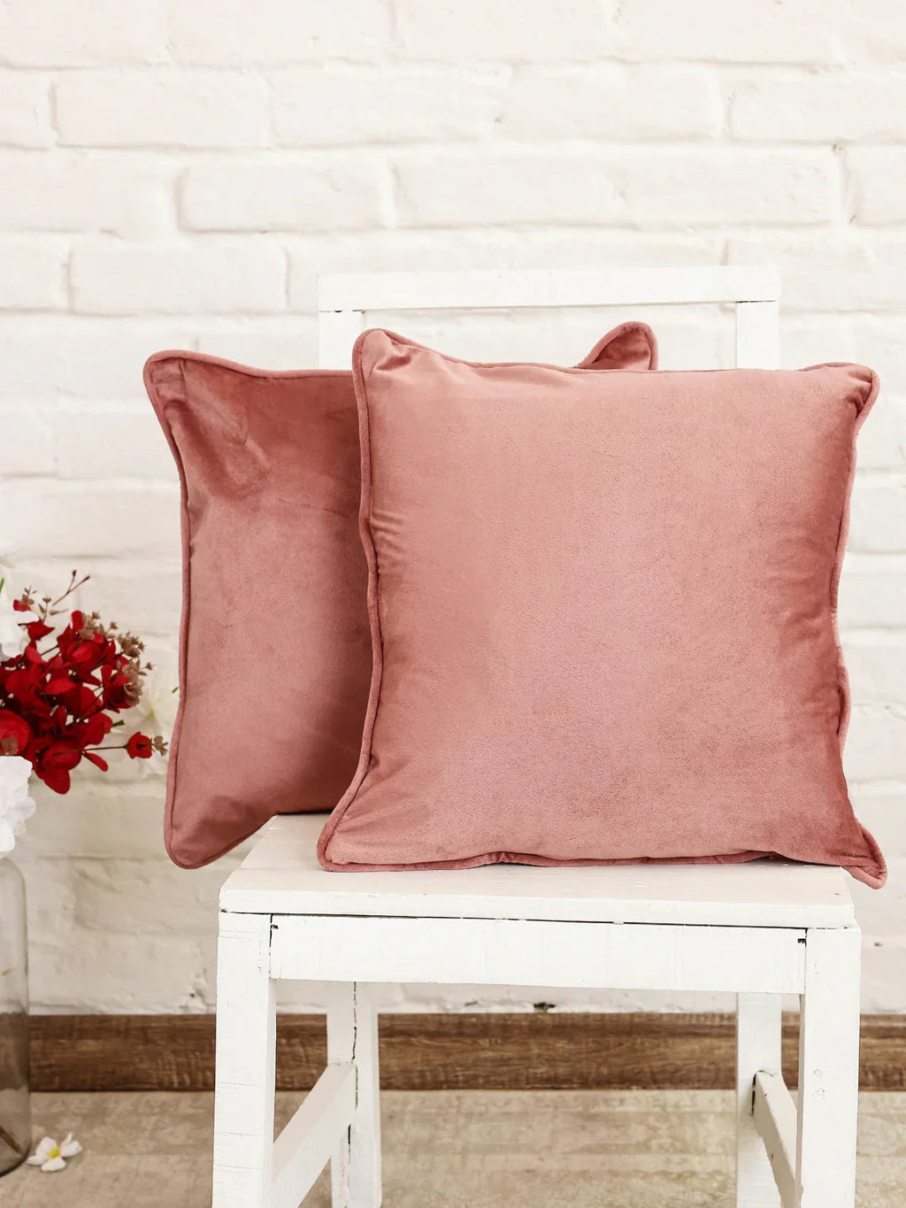 Brown Solid Print Cushion Cover - SanskrutiHomes 