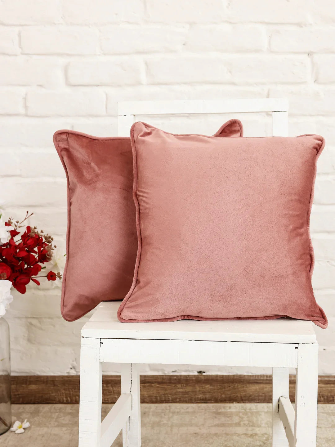 Brown Solid Print Cushion Cover - SanskrutiHomes 