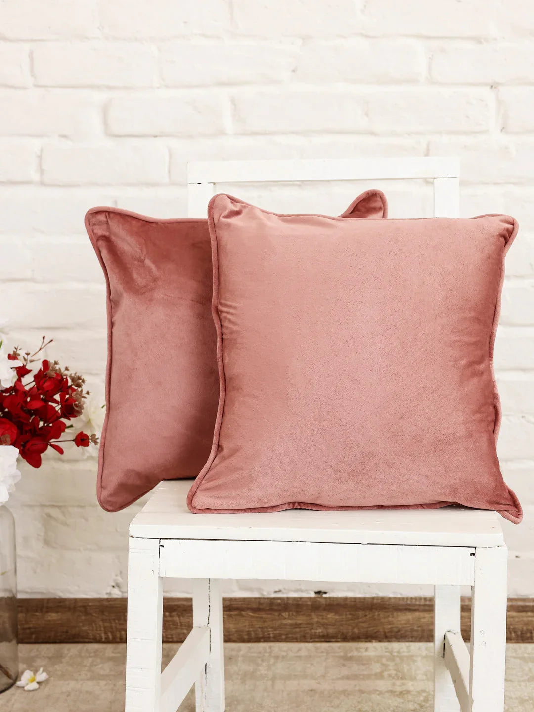 Brown Solid Print Cushion Cover - SanskrutiHomes 