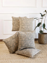 Floral Printed Cushion Cover - SanskrutiHomes 