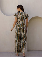 Beige Printed Loungewear Set - SanskrutiHomes 