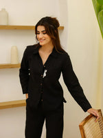 Black Bunny Loungewear Set - SanskrutiHomes 