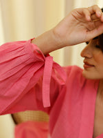 Pink Shorts Night Suit Set - SanskrutiHomes 