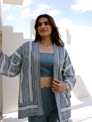 Teal 3 Piece Loungewear Set - SanskrutiHomes 