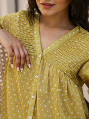 Mustard Printed Loungewear Set