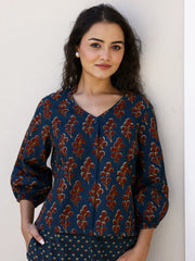Printed Pure Cotton Night Suit - SanskrutiHomes 