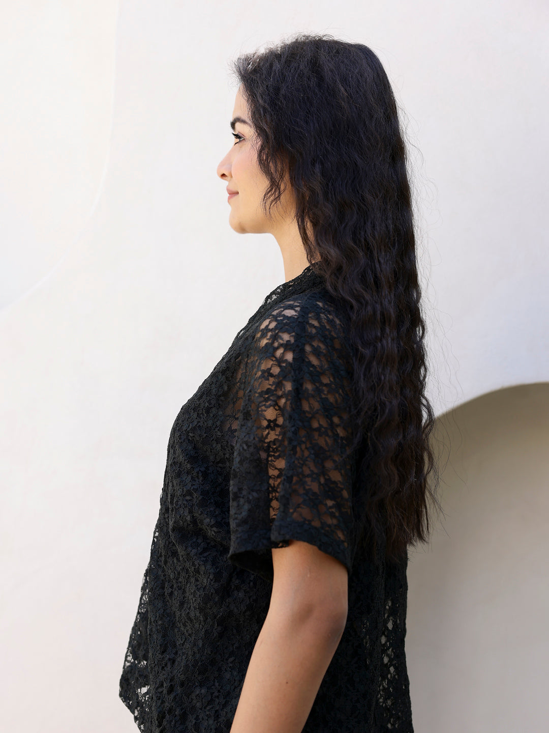 Black Net Shirts & Shorts Set - SanskrutiHomes 