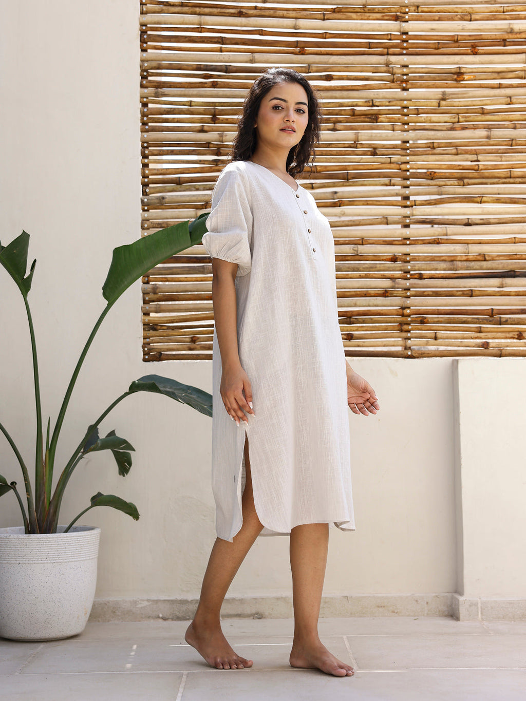 Cotton Night Dress - SanskrutiHomes 