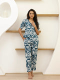 Teal Loungewear Set - SanskrutiHomes 