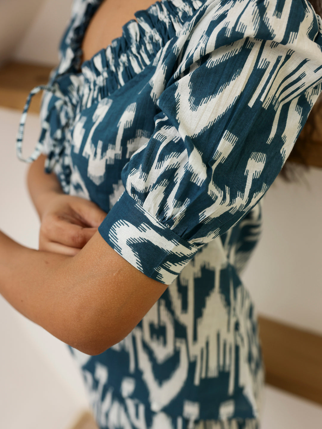 Teal Loungewear Set - SanskrutiHomes 