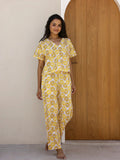 Yellow Lemon Loungewear Set - SanskrutiHomes 