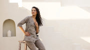 Printed Pure Cotton Night suit - SanskrutiHomes 
