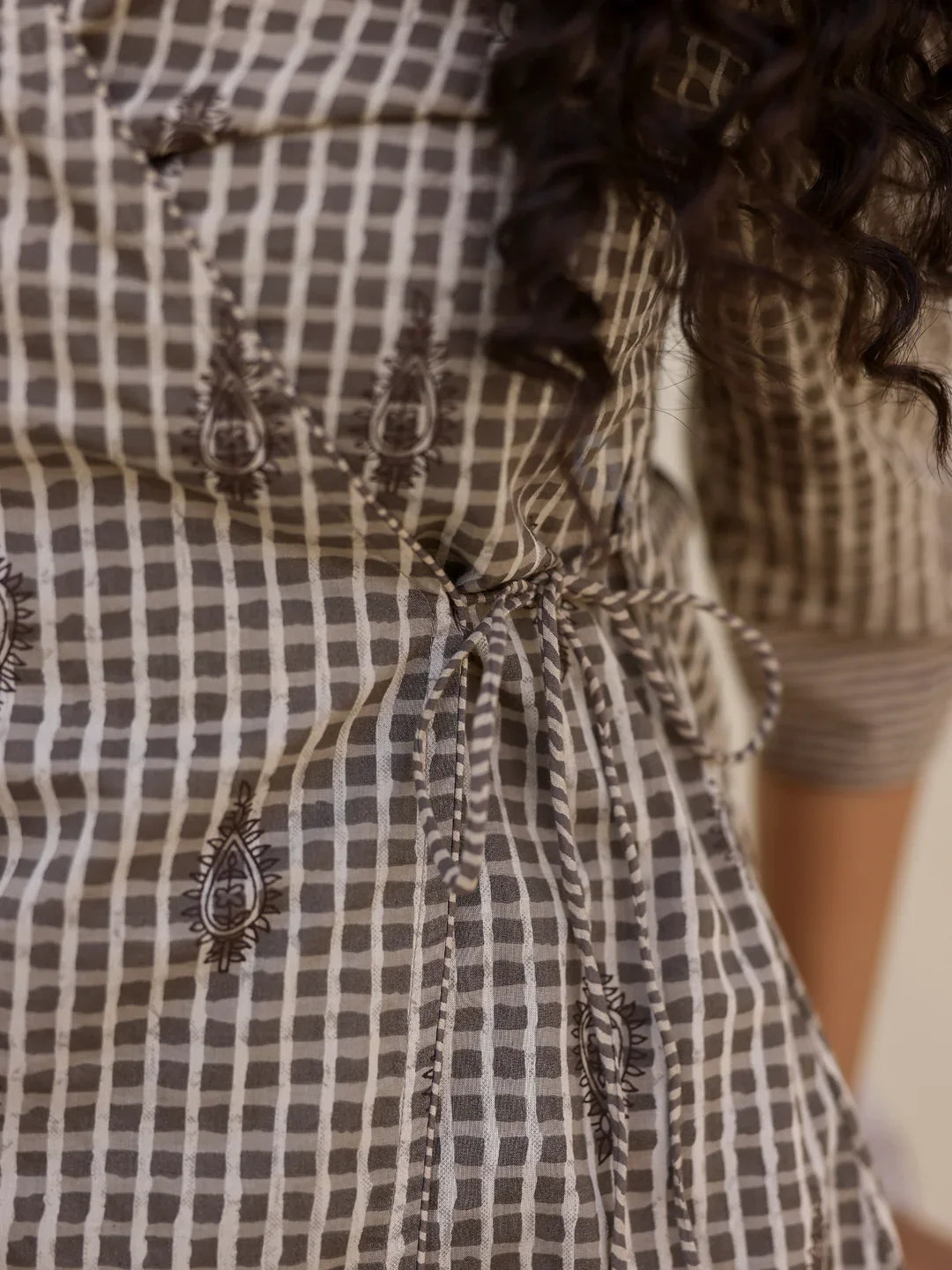 Printed Pure Cotton Night suit - SanskrutiHomes 