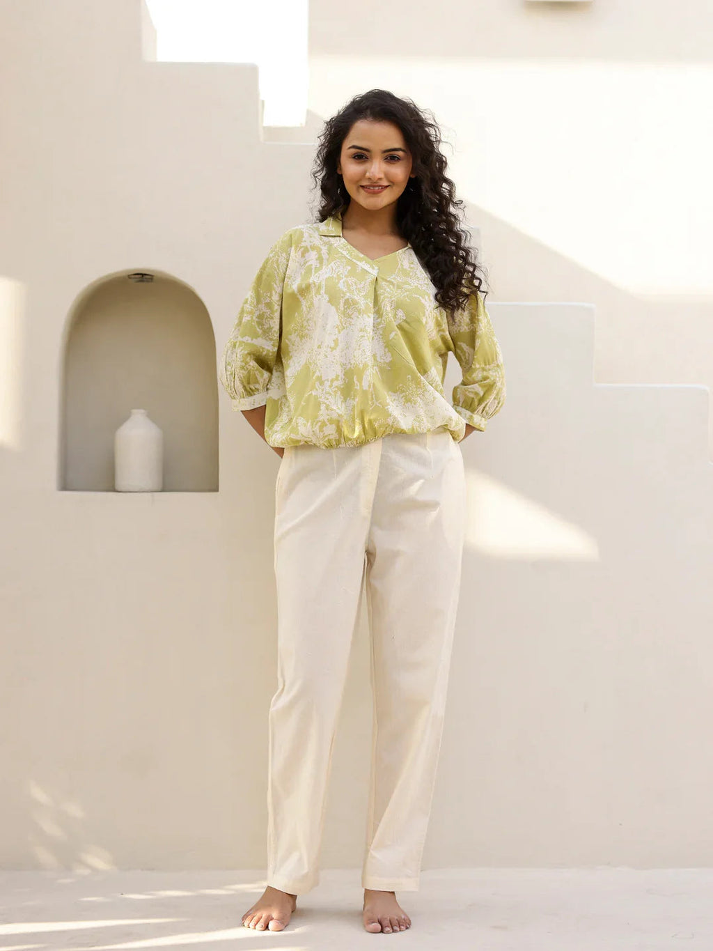 Cotton Printed Coord Set for Women - SanskrutiHomes 