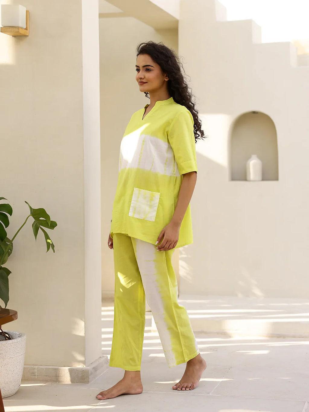 MELLOW YELLOWTye & Dye Night suit - SanskrutiHomes 