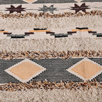 Hand-weaved 100% Cotton Multi-color Rug - SanskrutiHomes 