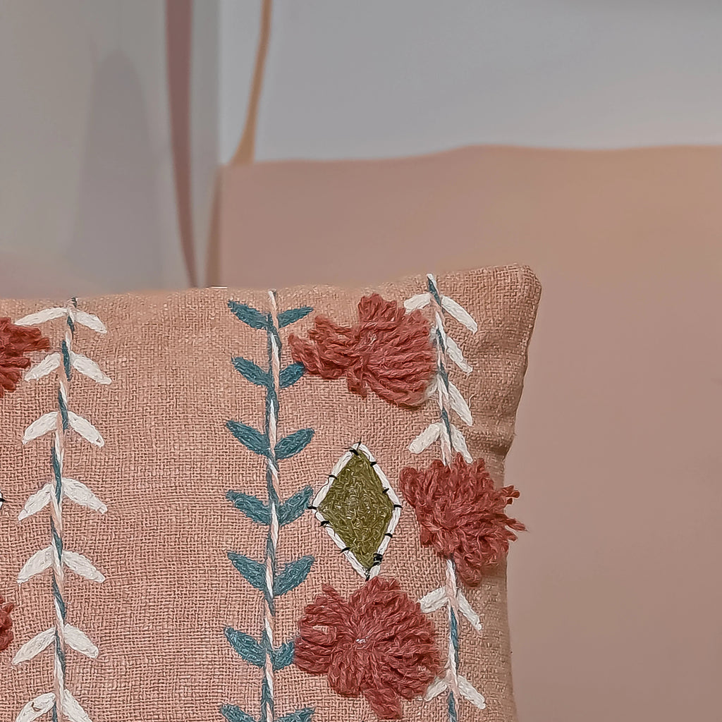 Boho Handloom Pure Cotton Cushion Cover - SanskrutiHomes 