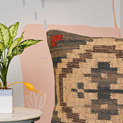 Morocco style Hand-made Jute Cushion Cover - SanskrutiHomes 