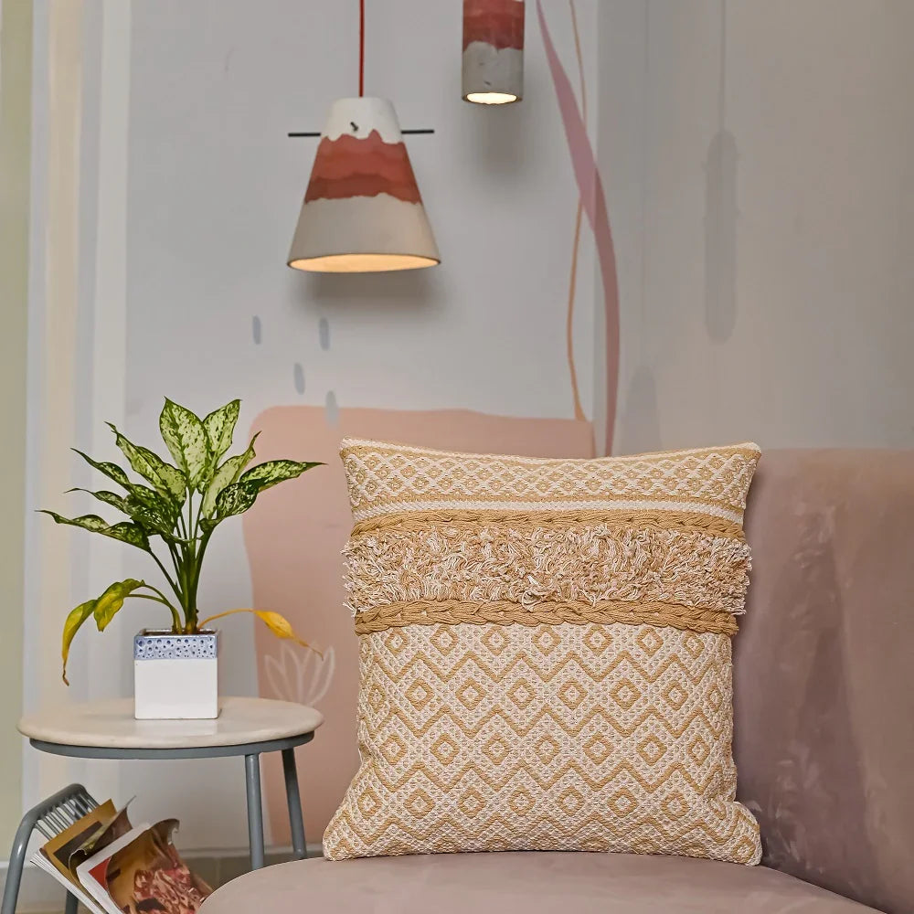 Multi-color Set of 6 boho Cushion Covers - SanskrutiHomes 