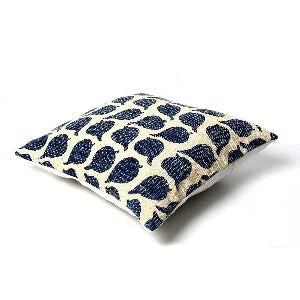 Blue 100% Cotton rug Cushion Covers. - SanskrutiHomes 