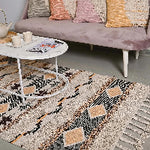 Hand-weaved 100% Cotton Multi-color Rug - SanskrutiHomes 