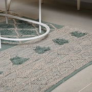 Hand-weaved 100% Cotton Multi-color Rug - SanskrutiHomes 