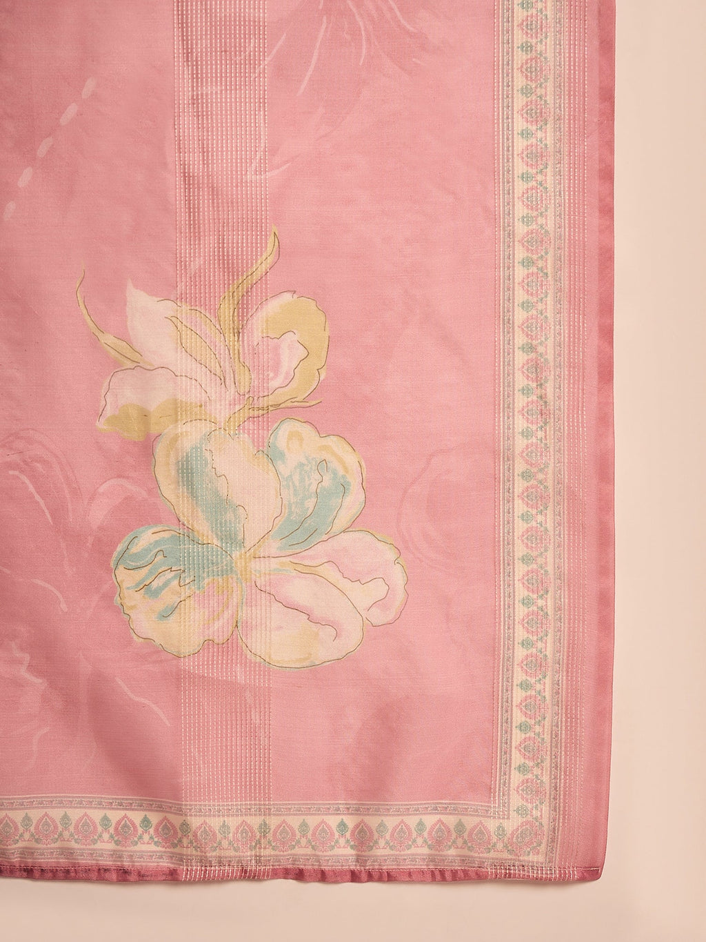 Lime Green Muslin V-Neck Kurta Set For Women - SanskrutiHomes 