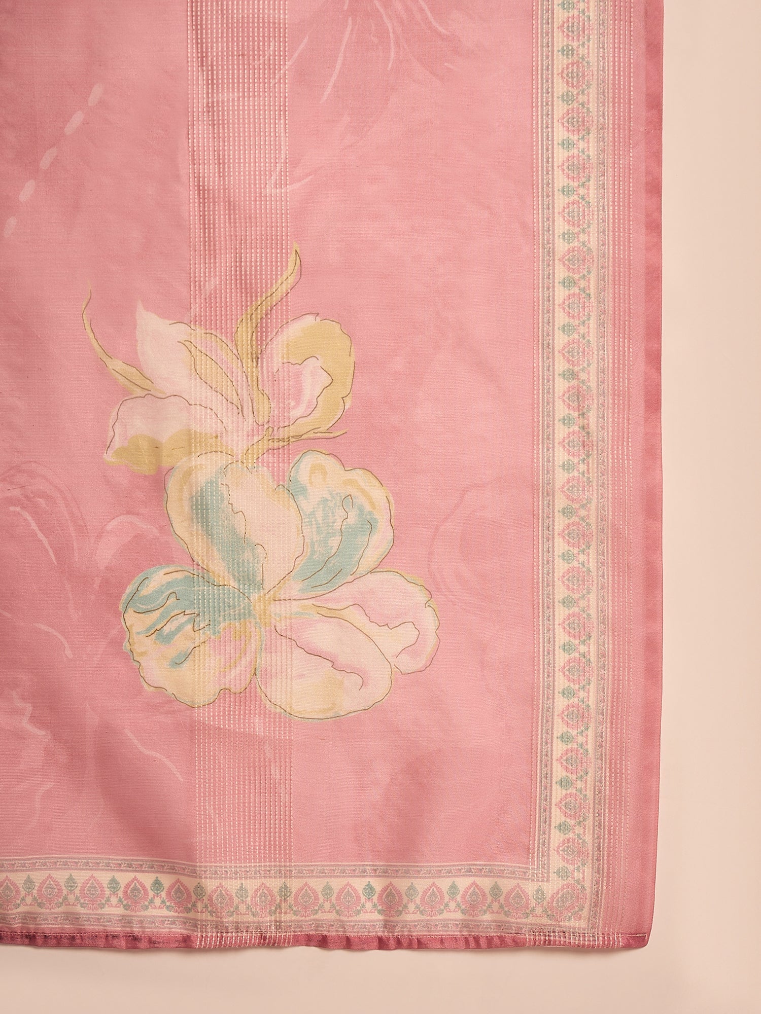 Lime Green Muslin V-Neck Kurta Set For Women - SanskrutiHomes 