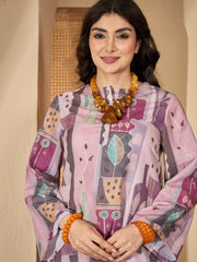Multi Round Neck Linen Co-Ords Set For Women