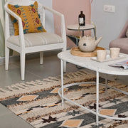 Hand-weaved 100% Cotton Multi-color Rug - SanskrutiHomes 