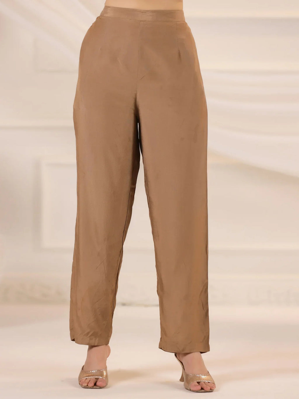 Brown Floral Printed Kurta Set With Dupatta for Women - SanskrutiHomes 