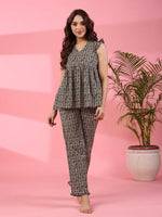 Lanes nest Cotton Night Suit - SanskrutiHomes 