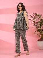 Lanes nest Cotton Night Suit - SanskrutiHomes 