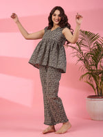 Lanes nest Cotton Night Suit - SanskrutiHomes 