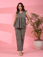 Lanes nest Cotton Night Suit - SanskrutiHomes 