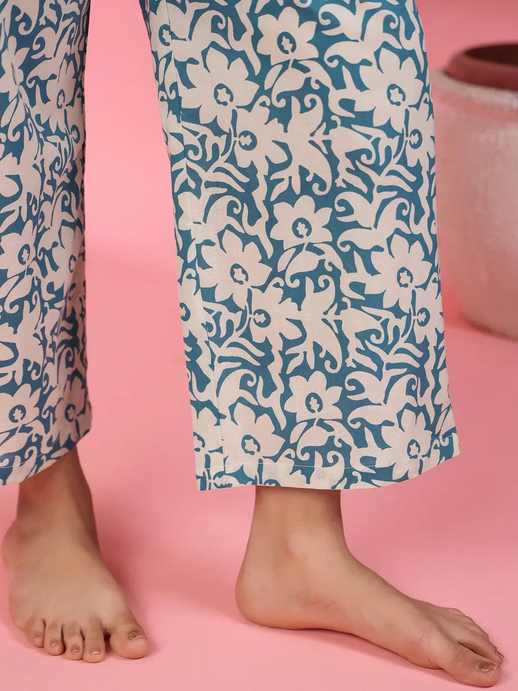 Cornflower Cotton Co-ord set - SanskrutiHomes 