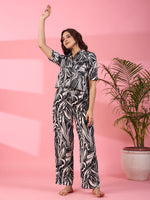 Floral Printed Night Suit - SanskrutiHomes 