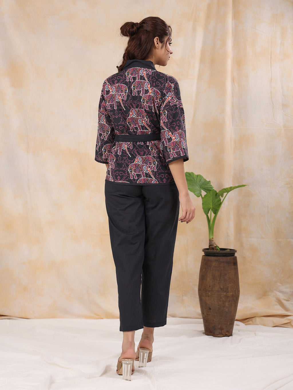 Elephant cotton co-ord set - SanskrutiHomes 