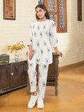 Pintuck white Cotton Co-Ord Set - SanskrutiHomes 
