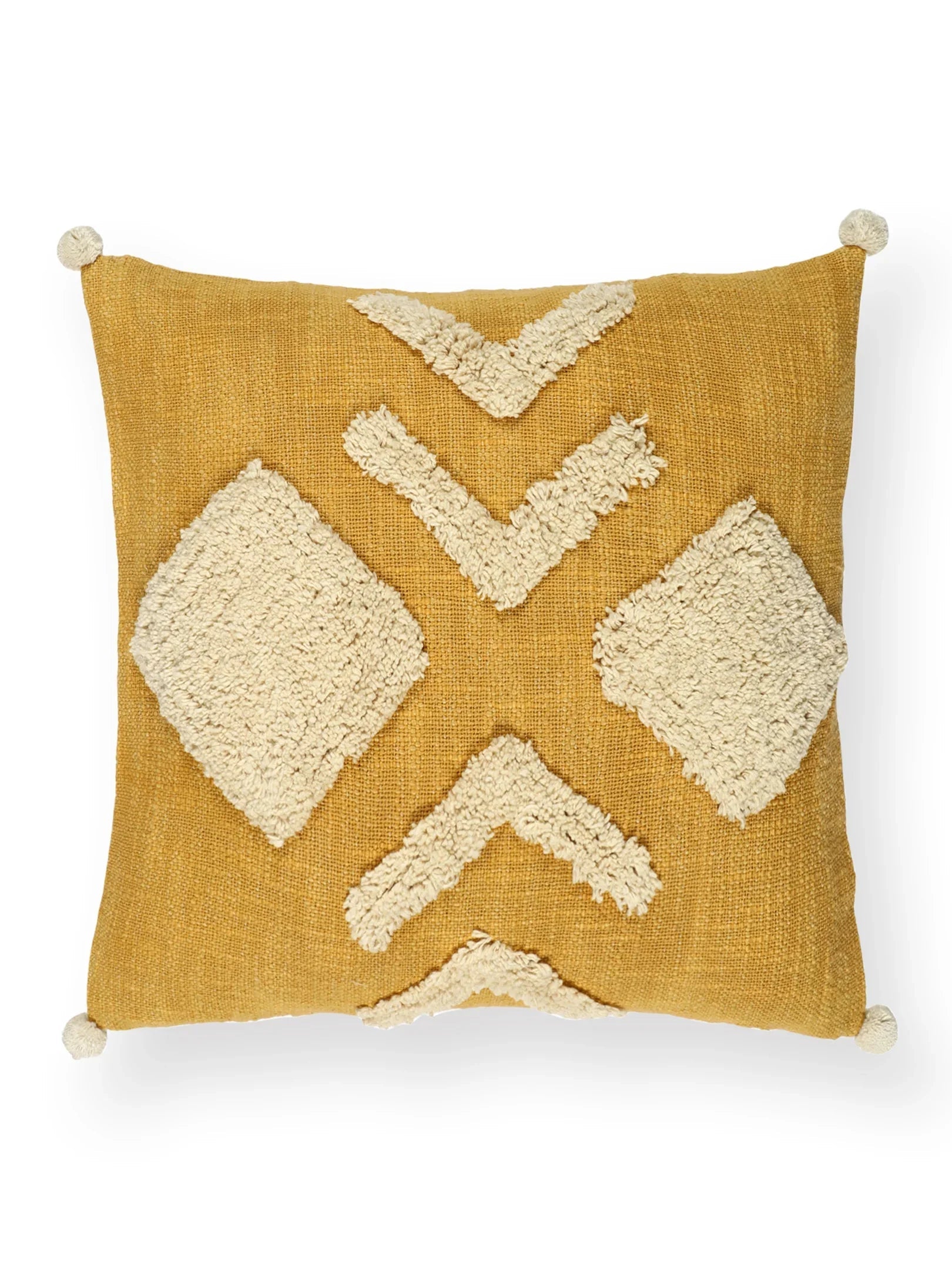 Cotton Handtufted cushion cover - SanskrutiHomes 