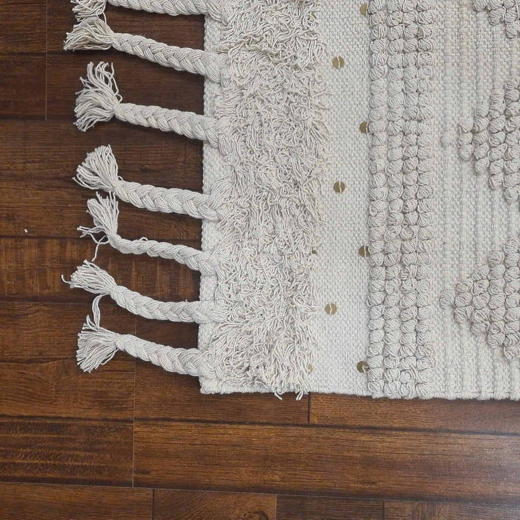 Hand-weaved 100% Multi-color Rug - SanskrutiHomes 