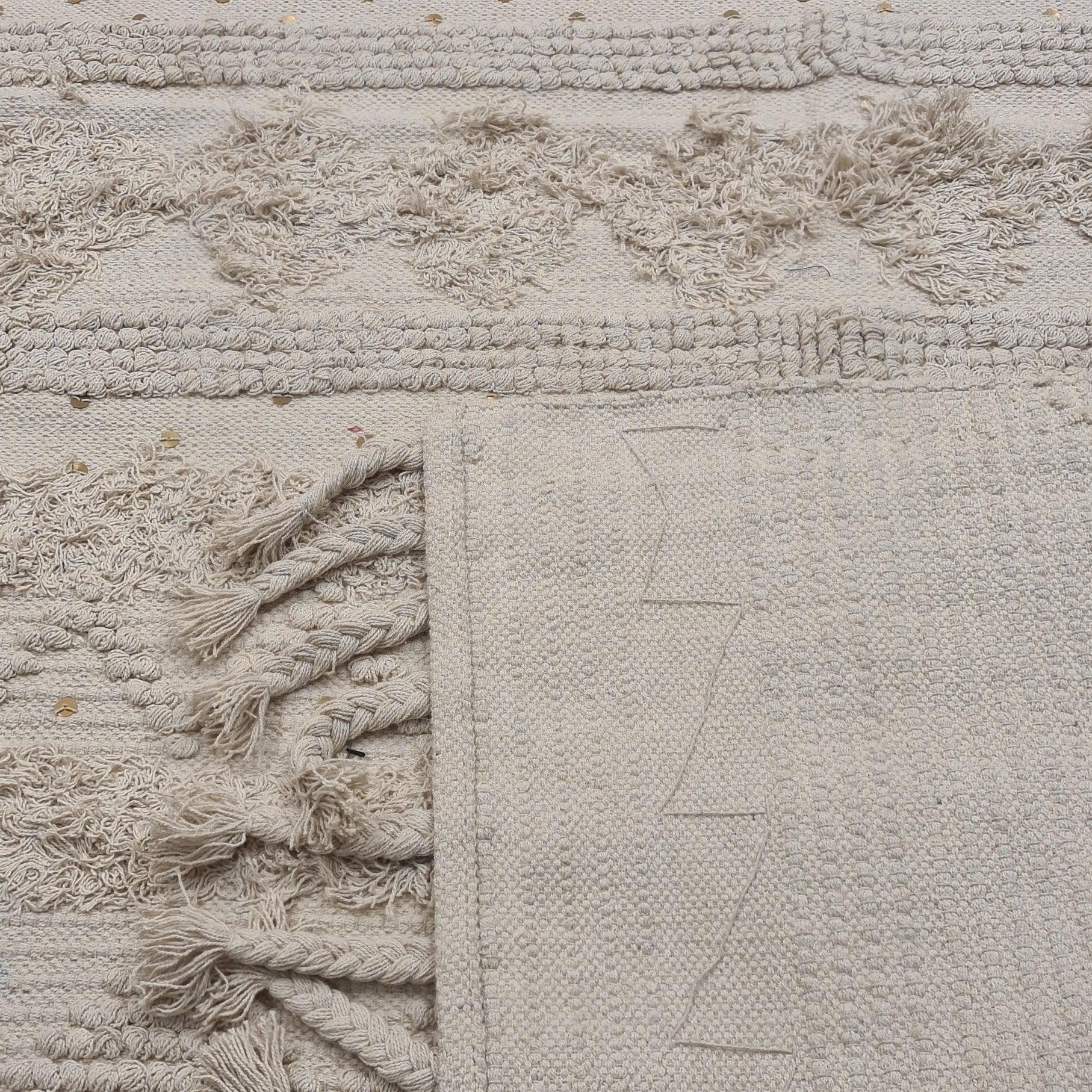 Hand-weaved 100% Multi-color Rug - SanskrutiHomes 